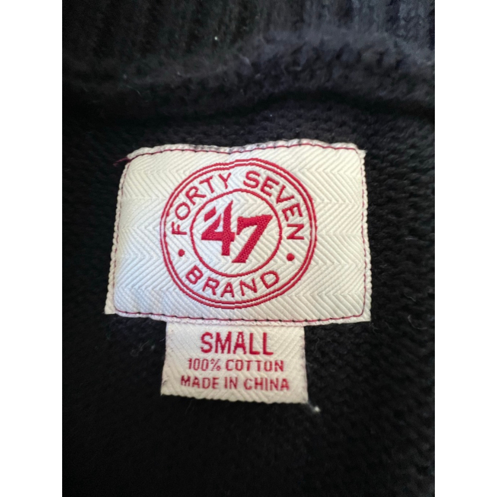 Women's 47 Brand Black & White Green Bay Packers Heavy Knit Cardigan S - Picture 5 of 5